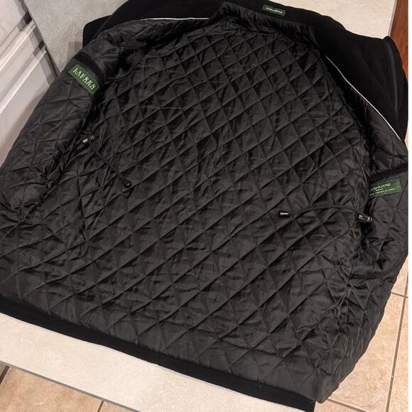 LAUREN RALPH LAUREN Mens Cashmere Blend Black Coat Jacket 44 - Picture 9 of 13